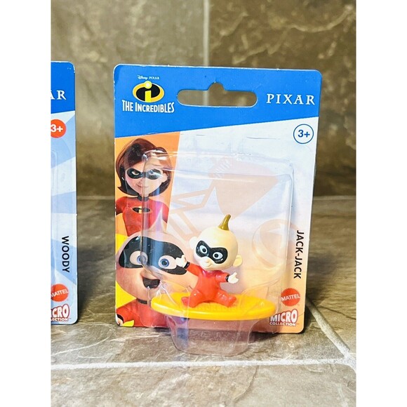 Disney Pixar Micro Collection Figures Lot of 3 Mattel Collectible Mini Figures - Picture 5 of 6